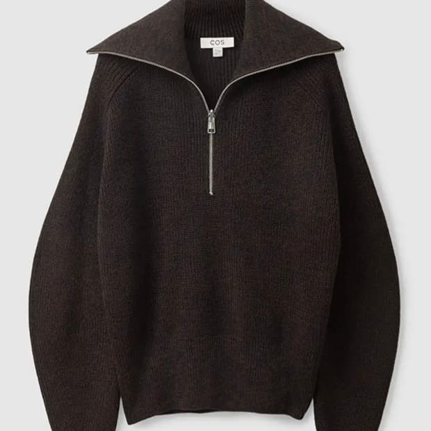 cos 코스 집니트 다크브라운 s