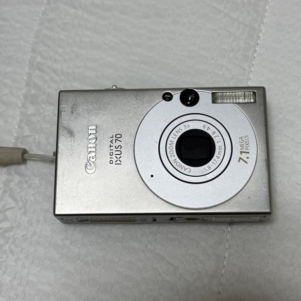 풀세트! S급! 캐논 익서스 70 실버 디지털카메라 IXUS 70