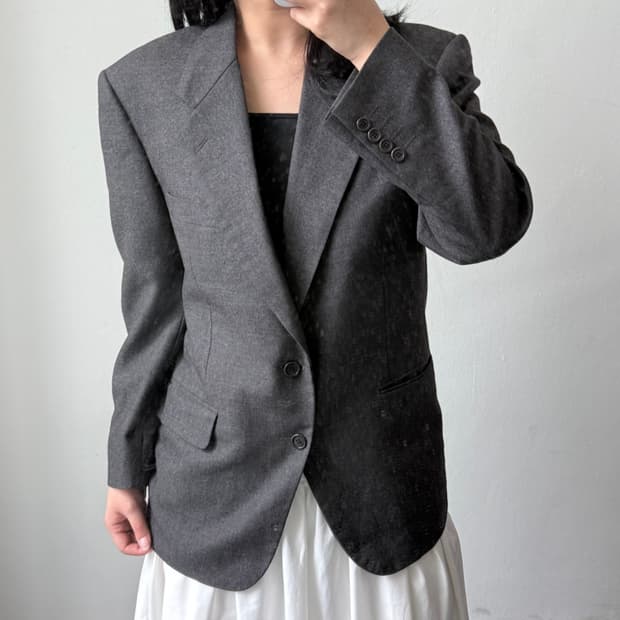 입생로랑 그레이 자켓