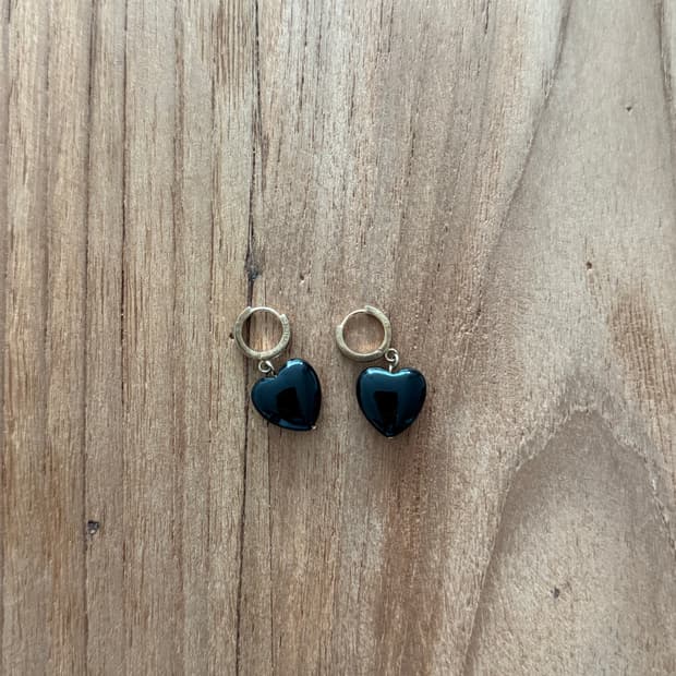 파르테즈 하트 골드 귀걸이