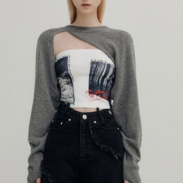 유즈 니트 볼레로