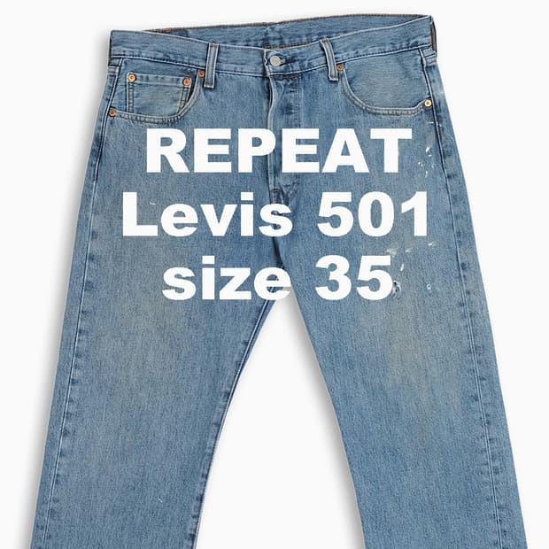 빈티지 리바이스 501 중청 35 사이즈 LV50134325