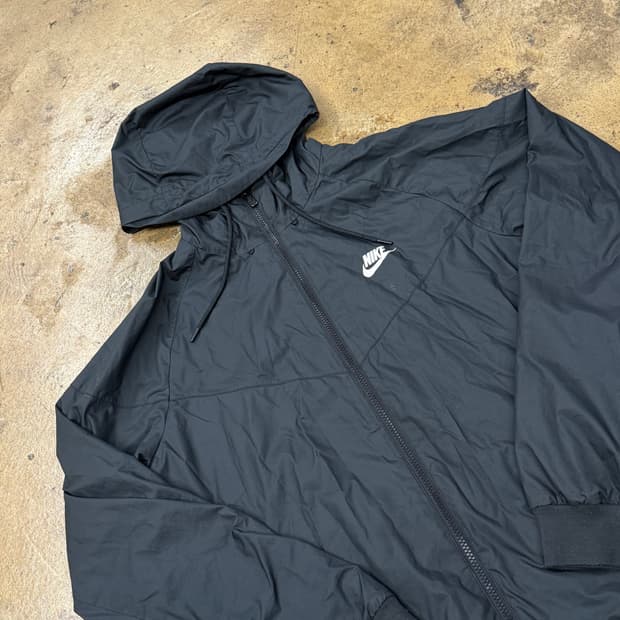 [정품/L] 나이키 블랙 바람막이 후드집업 b19