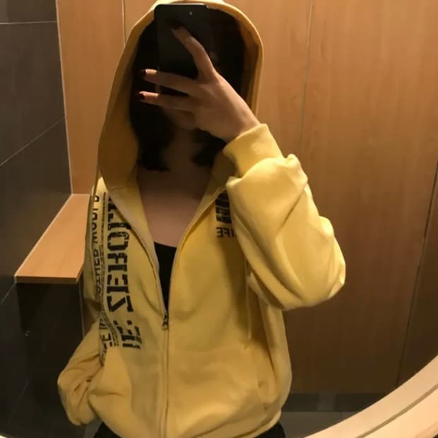 리제로 루즈핏 빈티지 후드집업