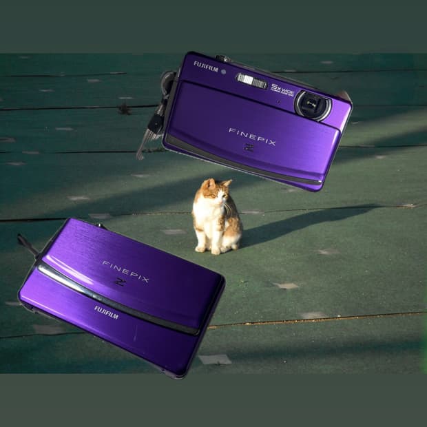 희귀 퍼플 빈티지 디카후지필름 파인픽스 Z90 작례o