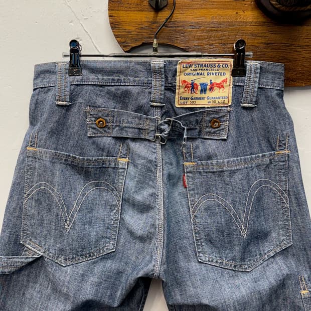 Levi's 503 Buckle-Back Carpenter Denim S