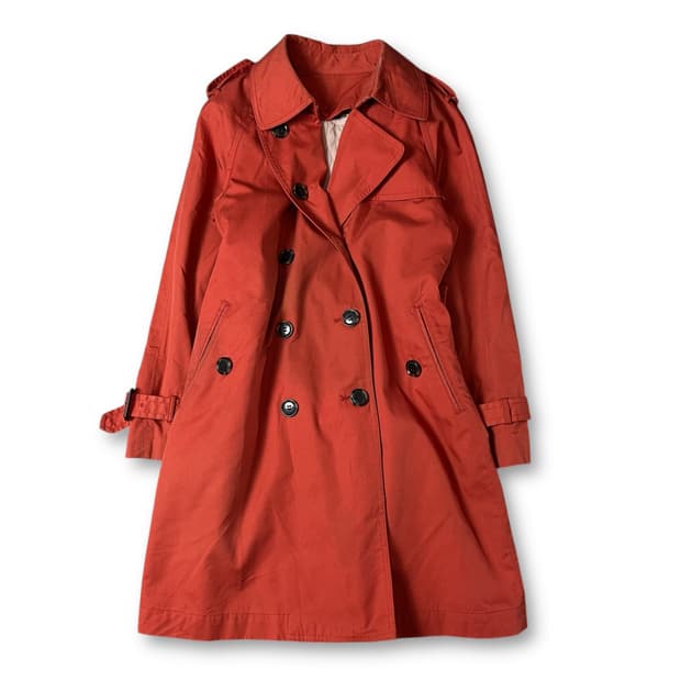  JPN 오렌지 트렌치 더블코트