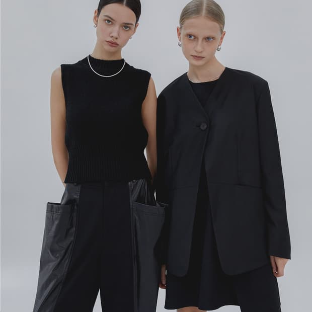 Treeming Cutting Line Faux Leather Pants