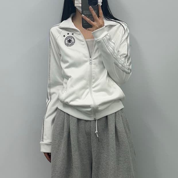 아디다스 독일 화이트 트랙 져지