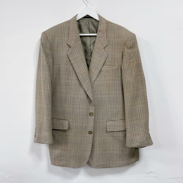 입생로랑 체크 자켓 103사이즈