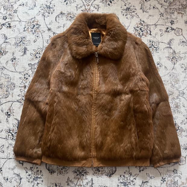 LEEGA conejo 토끼털 양가죽 자켓