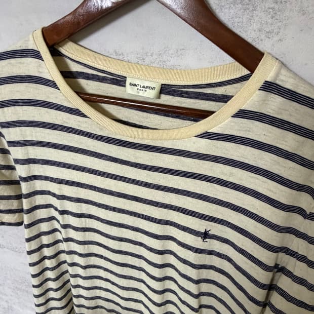 생로랑 카산드라 스트라이프 티셔츠