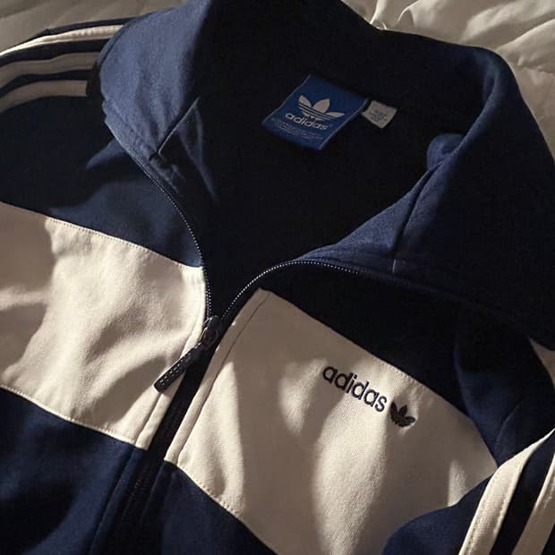 아디다스 베컨바우어 배색 져지 트랙탑