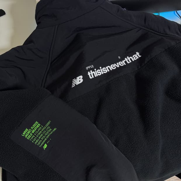 [L]뉴발란스 x 디스이즈네버댓 후리스 자켓 블랙