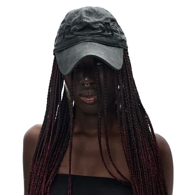 p.l.n. OILSKIN MIRRORED CAP BLACK 구해요