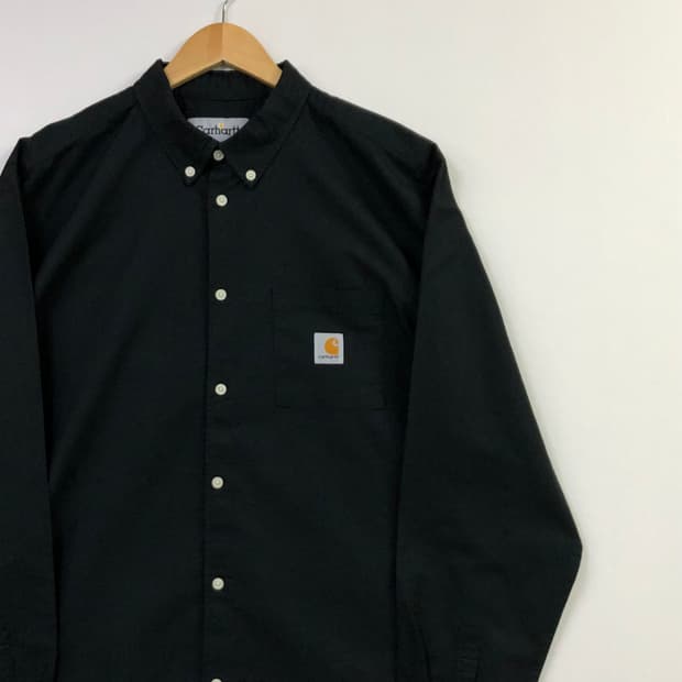 XL 칼하트 블랙 워크 셔츠