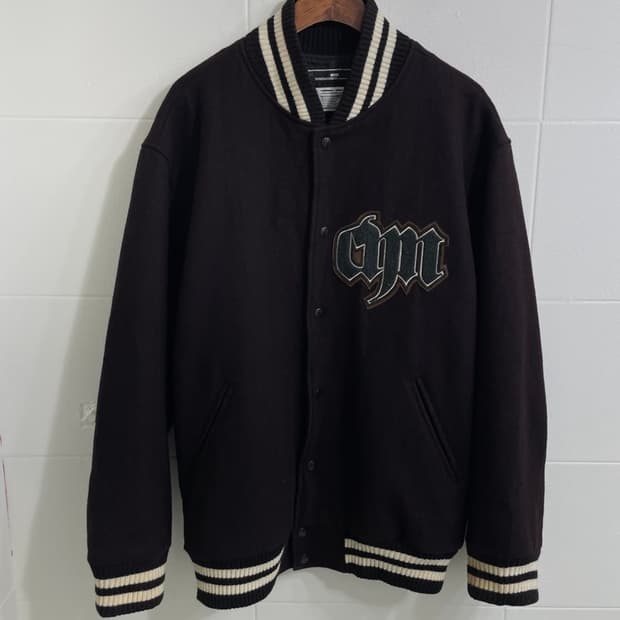 빈티지 딥브라운 바시티 자켓