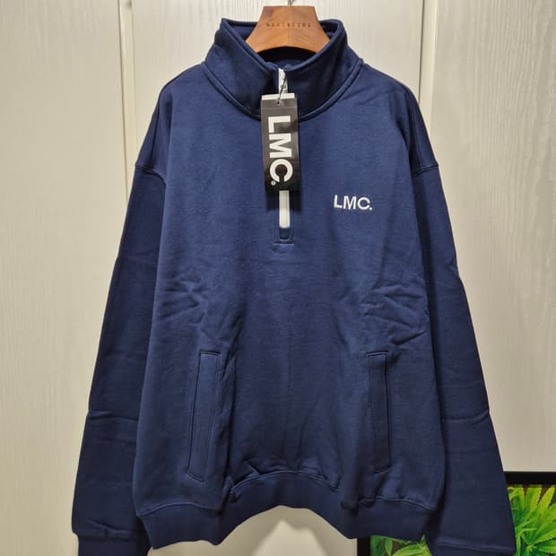 LMC 하프집업 네이비 맨투맨.새상품