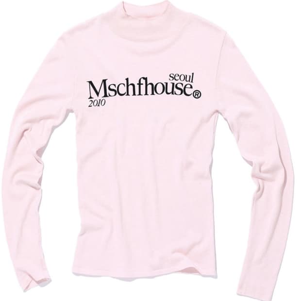 미스치프 HOUSE LIGHTWEIGHT KNIT TOP-PINK