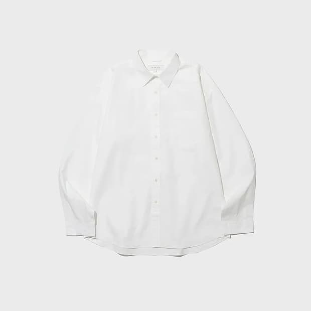 유니온블루 에디터셔츠 화이트 S > M사이즈 교환