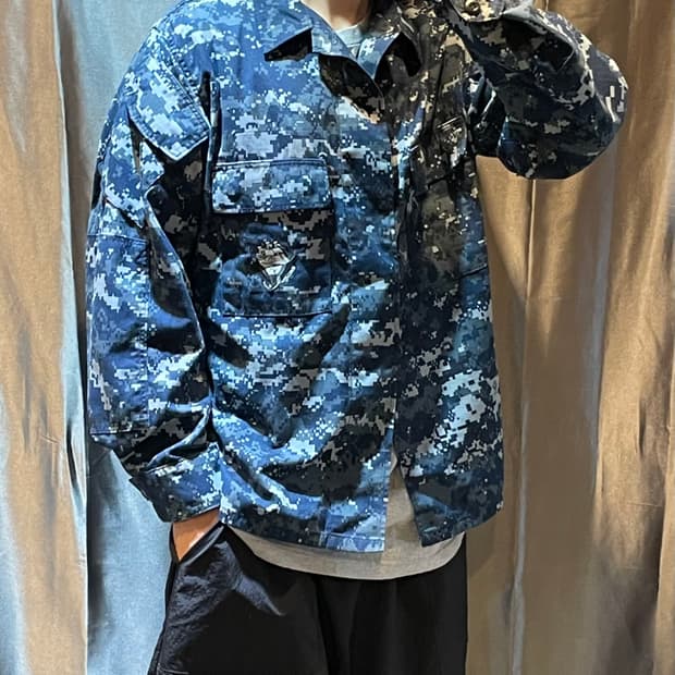 M US ARMY 오리지널 미해군 디지털 카모자켓