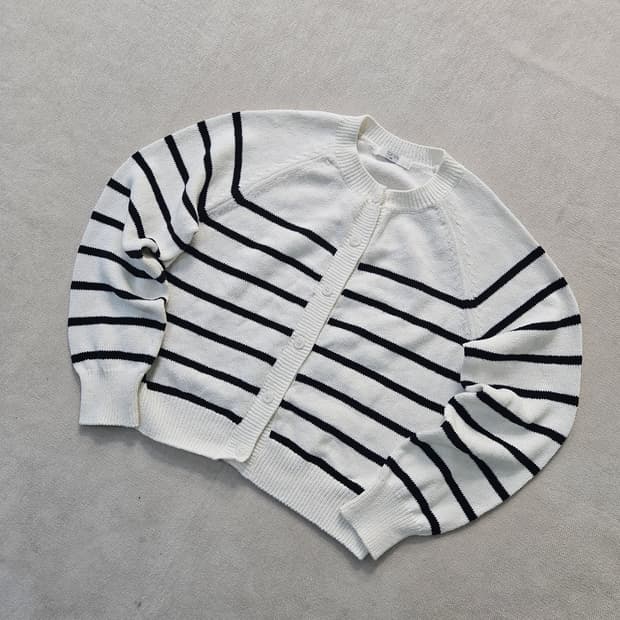 85 탑텐 여성 스트라이프 니트 가디건 0327Y