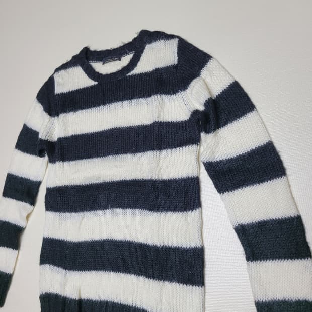 자라맨 ZARAMAN black tag 스트라이프 니트 100 블랙