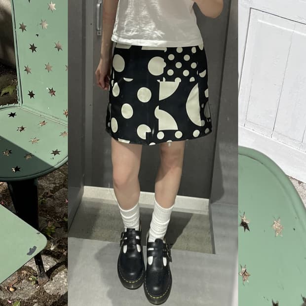 polka dot skirt 폴카 도트 스커트