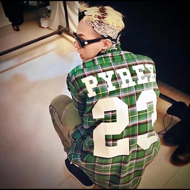 파이렉스 23 폴로 체크셔츠 오프화이트전신 버질아블로 gd착