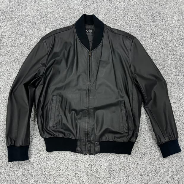 카우레더 블루종자켓