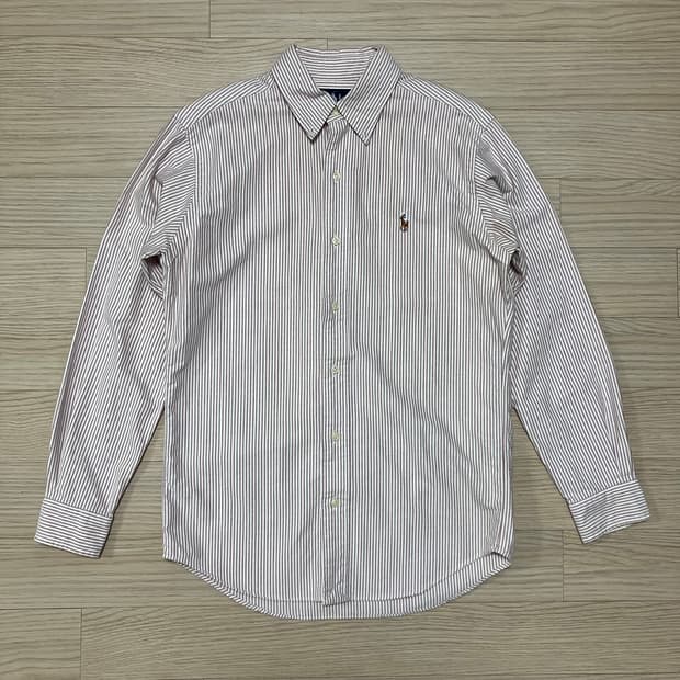 [Polo] 90s 폴로 랄프로렌 스트라이프 셔츠 연핑크