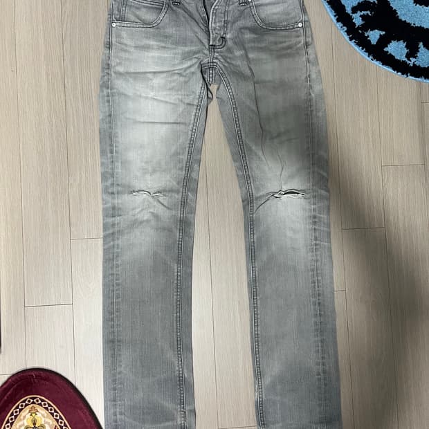 Lee 빈티지 라이트그레이 워싱 진