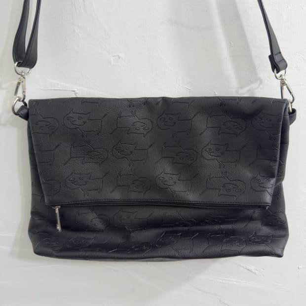 cat leather bag