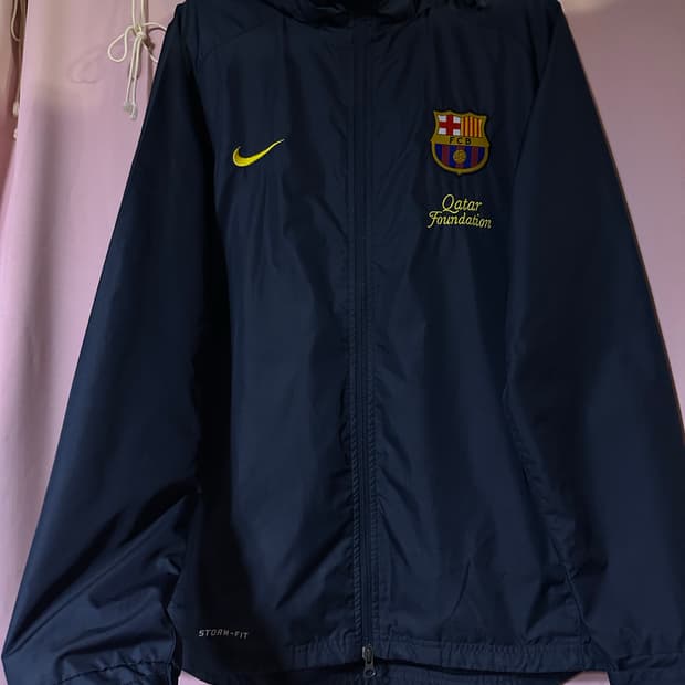 나이키 FC 바르셀로나 바람막이 네이비 나이키바막 바막 스톰핏