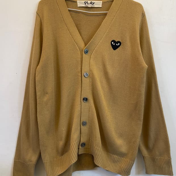 꼼데가르송 PLAY 가디건 베이지 M