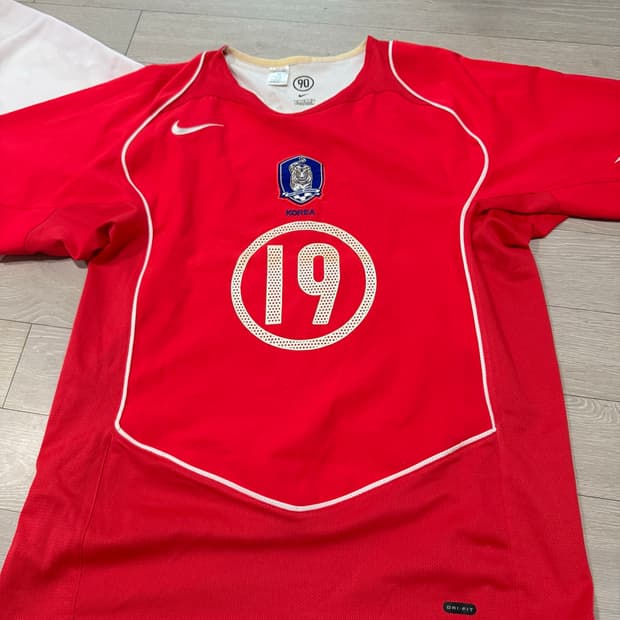 나이키 축구 국대 2004 19번 안정환 유니폼 100