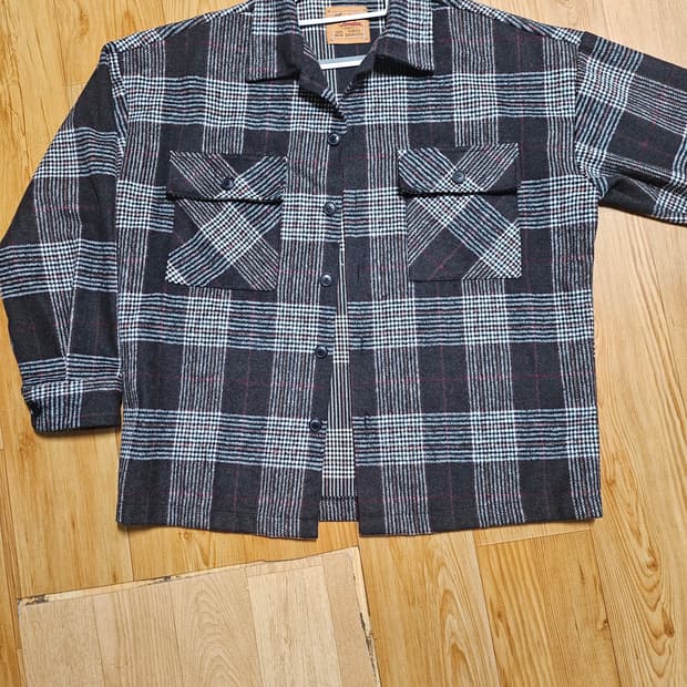 빈티지 체크셔트