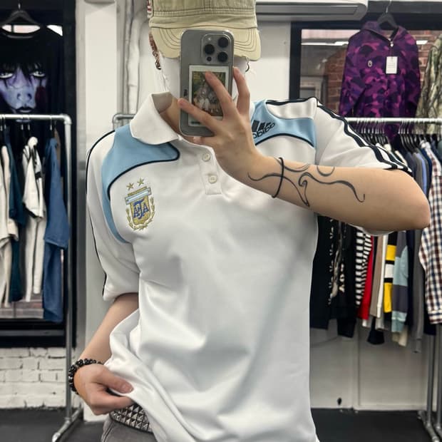 아디다스 아르헨티나 스포티 PK 티서츠
