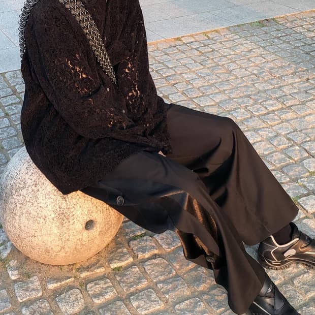 유스 플라워 셔츠 m