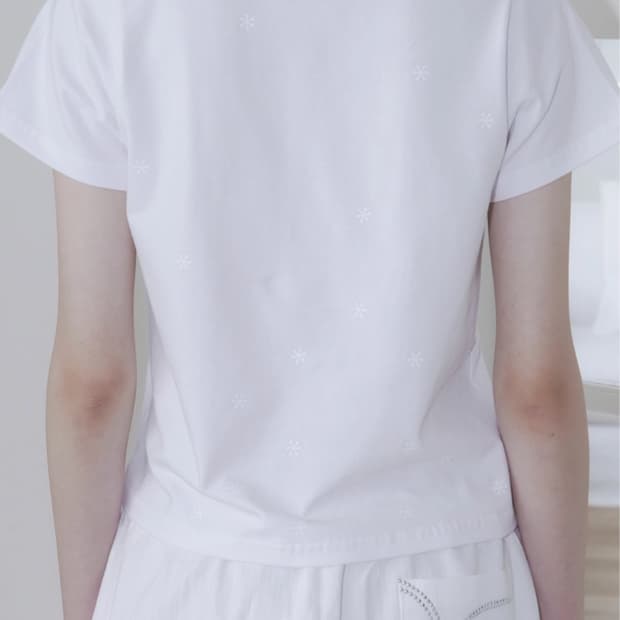 온스카 HIDDEN PRINT REGULAR T (WHITE)