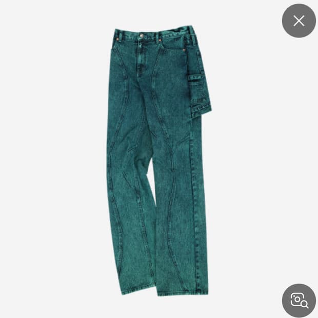 앤더슨벨 글랜오버다이 랩 스트레이트 레그 진