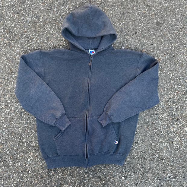 빈티지 90s 러셀 후드집업