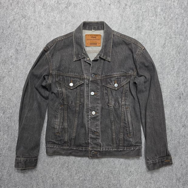 BOBSON American-Basic 90s 빈티지 트러커 데님자켓 M