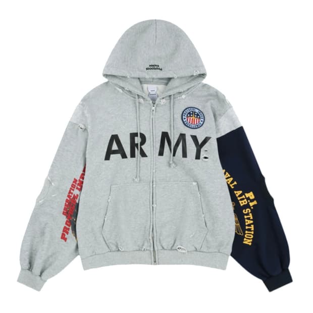 프로토콜 인덱스 리컨스트럭티드 스웻트 셔츠 집업 사이즈3