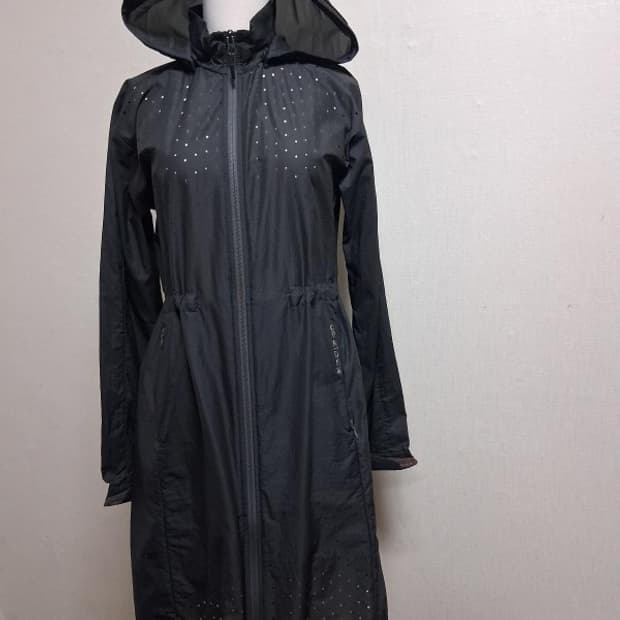 EIDER 아이더 여성 검정 홑겹 바람막이 사파리점퍼 최고의컨디션 66 