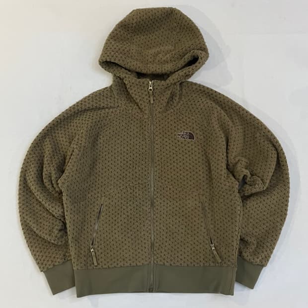 대장급 노스페이스 플리스 후드집업 브라운