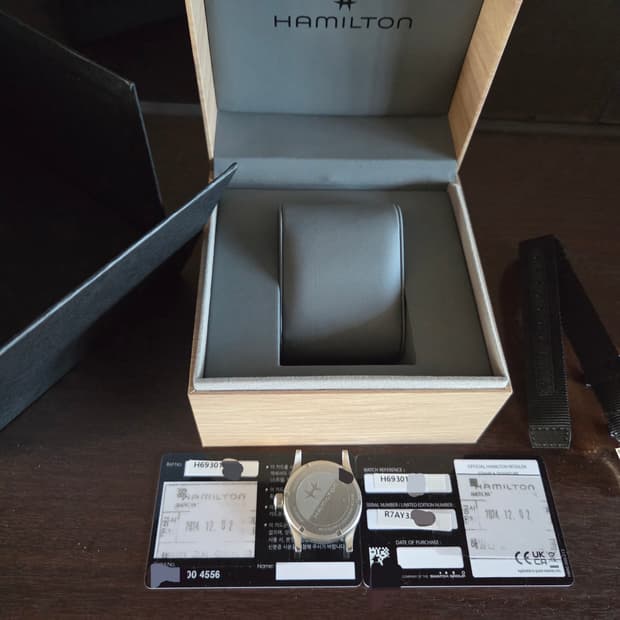 해밀턴 카키 필드 쿼츠 33mm 시계 새상품급