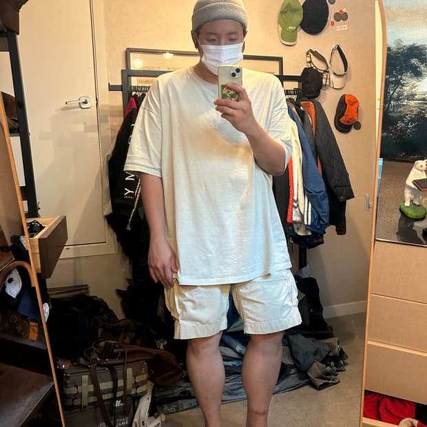 00s  랄프로렌 폴로 베이지 헤비캔버스 워크 카고 팬츠 38인치  