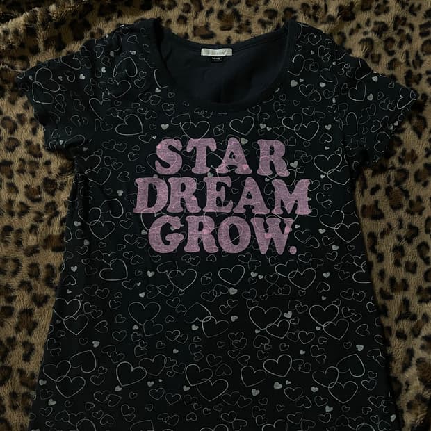 일본빈티지 갸루맛 하트 반팔