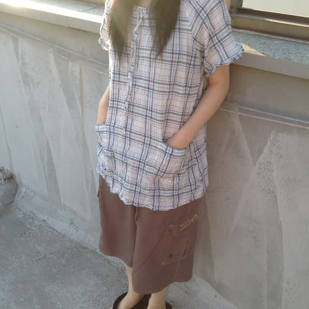 Vintage Plaid Blouse